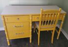 Vintage 60's Thomasville Faux Bamboo Desk w chair