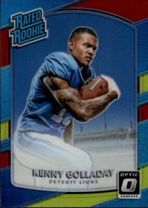 2017 Donruss Optic Kenny Golladay #175 Red and Yellow Detroit Lions 15E - Picture 1 of 2