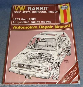 HAYNES VW RABBIT REPAIR MANUAL 1975 - 1989 - Picture 1 of 3