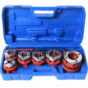 Heavy Duty 1/4" 1-1/4" Ratchet Die Set PIPE THREADER Plumber Manual Threading - Picture 1 of 1