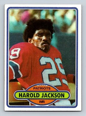 1980 Topps Harold Jackson #7 New England Patriots - Image 1 of 2