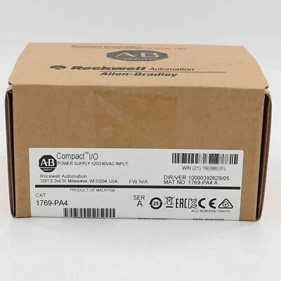 New Factory Sealed AB 1769-PA4 SER A CompactLogix Power Supply Module 1769PA4 - Image 1 of 4