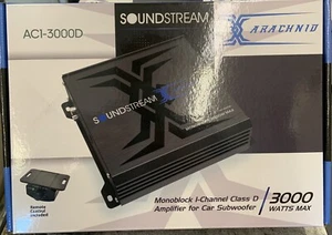Soundstream AC1.3000D Mono Class D Car Subwoofer Amplifier 3000 WATTS 1 Ohm - Picture 1 of 2