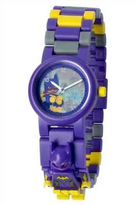 LEGO THE BATMAN MOVIE BATGIRL RELOJ CONSTRUIBLE PÚRPURA / AMARILLO NUEVO EN CAJA  - Imagen 1 de 3