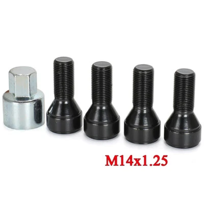 Conjunto de trava de roda M14x1.25 porca anti-roubo 36136792851 para BMW 2 3 4 5 6 7 Series - Imagem 1 de 4