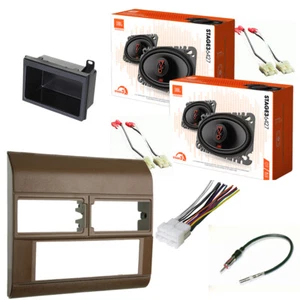 JBL 4x6" Speakers + Double DIN Radio Install kit For 1988-94 C/K 1500 (BEIGE) - Picture 1 of 3