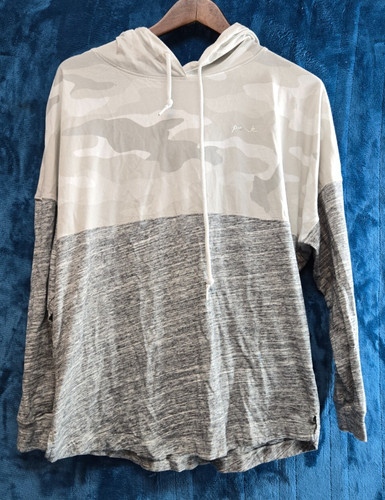 UNDERCOVER Victoria Secret ROSA Felpa con Cappuccio Donna Manica Lunga Leggera Mimetica Taglia S