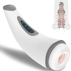 Für Männer Vibrationsmassage Automatisch Männlich 7 Schub Rotierender Mund Tasche Hülle - Bild 1 von 11