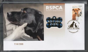 2021 RSPCA 150 years of caring: DOGS Exclusive souvenir cover L/E to 200. Rare - Picture 1 of 1