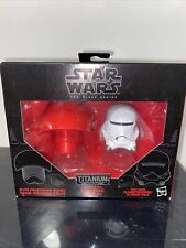 Star Wars Black Titanium Series  Elite Praetorian Guard & Flametrooper Helmet