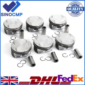 6x Piston & Ring Set 92.9mm For Mercedes-Benz CLK350 C350 E350 GLK350 M272 3.5L - Picture 1 of 2