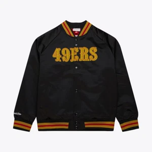 Mitchell & Ness Herren Jacke schwarz San Francisco 49ers Vintage Logo Full-Snap - Bild 1 von 5