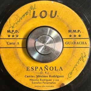 PANAMA Latin Salsa Guaracha MAXIMO RODRIGUEZ Espanola 7" 45rpm VERY RARE Hear!!! - Picture 1 of 2