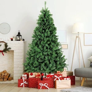 5 Fuß Weihnachtsbaum Kiefer buschig grün künstlicher Weihnachtsbaum mit Metallständer Dekor - Bild 1 von 15
