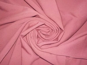 VINTAGE MEDIUM WEIGHT FABRIC MAUVE COLOR 55" WIDE 2 YARDS OR 1.8 METERS WASHED - Picture 1 of 19