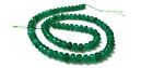 Green Onyx Rondelle 6Mm Faceted Loose Gemstone Beads 14"Inch 1 Sttrand Natural