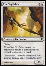 Magic the Gathering MTG Kor Skyfisher (23) Zendikar   LP