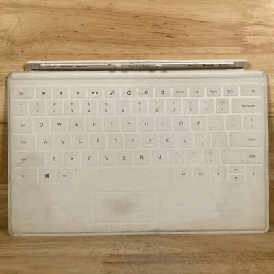 Microsoft 1515 Surface Touch Cover White Suede Magnetic Standard Keyboard Folio - Image 1 of 3