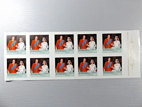 ROYAL WEDDING 2011 set of 10 x 60 cent Stamps Cover