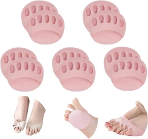 Ball of Foot Cushions Honeycomb Fabric Metatarsal Pads Invisible Socks Pads for - Picture 1 of 7