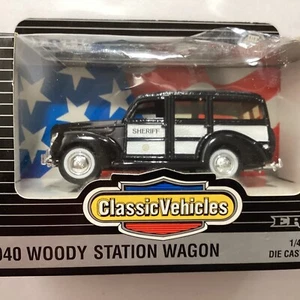ERTL Classic Vehicles 1/43 scale die cast 40" Woody Station Wagon Sheriff - Picture 1 of 5