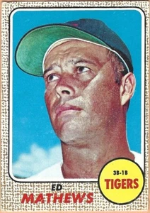 1968 TOPPS #58 EDDIE MATHEWS TIGERS VG/EX (2255) - Picture 1 of 2