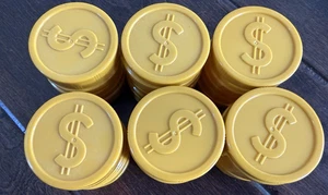 Disney Ducktales 2017 Money Bin Coin Stack Gold Uncle Scrooge McDuck Display Lot - Picture 1 of 4