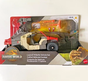 Launch 'N Battle Vehicle Set Pack Jurassic World Rebirth Park Mattel 2025 - Bild 1 von 8