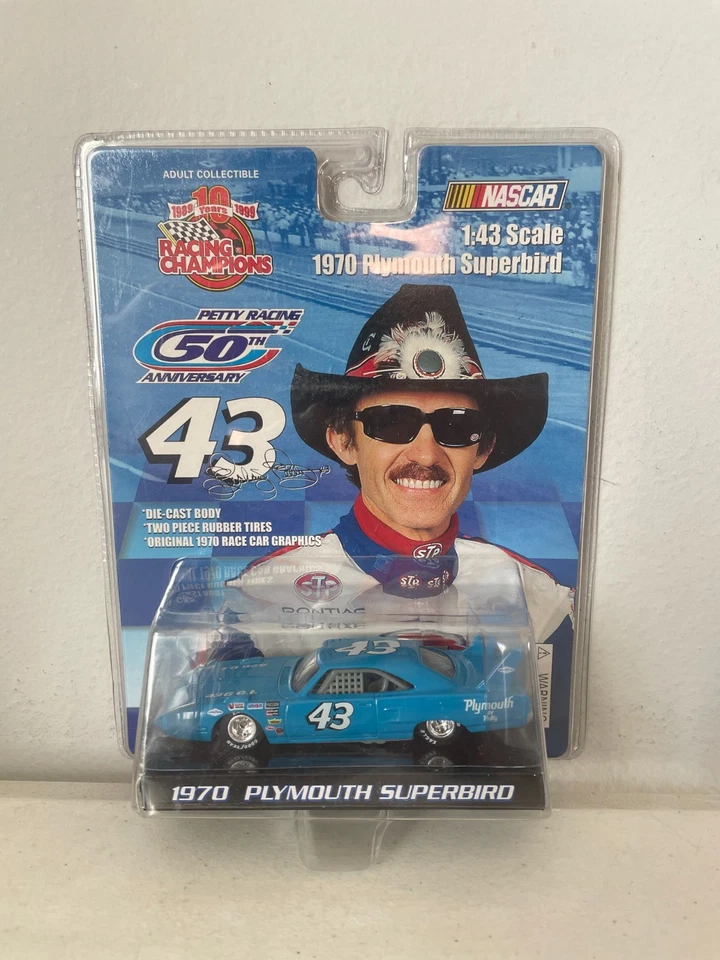 Racing Champions NASCAR 1/43 #43 1970 Plymouth Superbird Richard Petty HTF Read - Image 1 of 1