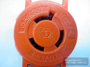 Hubbell Byant ISOLATED GROUND L6-15 Locking Receptacle Outlet 15A 250V 70615IG - Picture 1 of 7