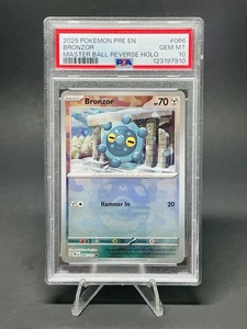Bronzor 066/131 Master Ball Holograma Inverso Pokemon Prismático PSA 10 - Imagen 1 de 3
