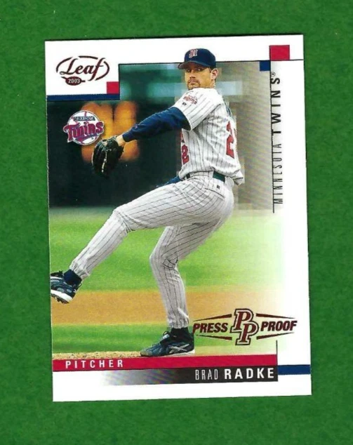 2003 Leaf Brad Radke Red Press Proof Minnesota Twins #56 - Image 1 of 1