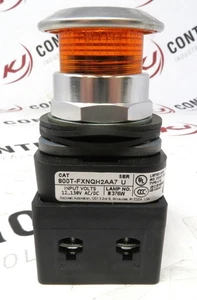 Allen-Bradley 800T-FXNQH2AA7 30mm Amber Push-Pull Pilot Light 12-130V AC/DC - Picture 1 of 4