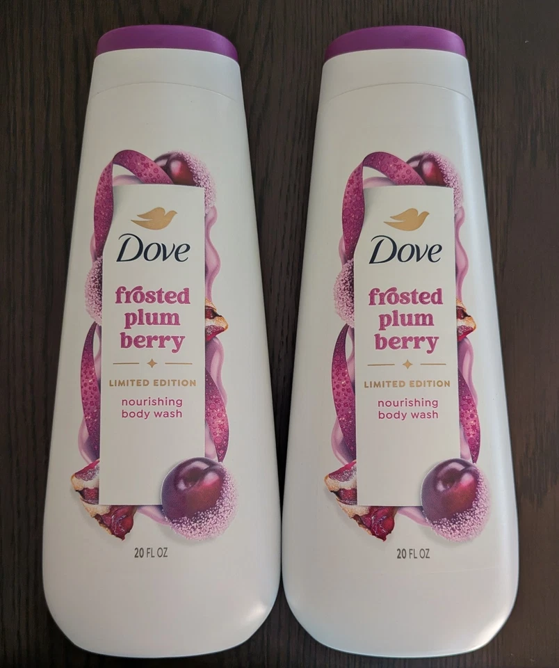 Dove Holiday Treats FROSTED PLUM BERRY Body Wash Limited Edition 20oz Lot Of 2 - Image 1 of 1