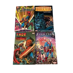 Marvel Comics Lot - The Eternals & Thor - 4 Paperback Graphic Novels - Picture 1 of 2