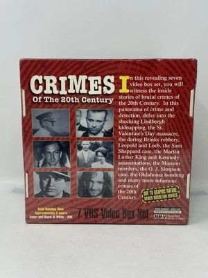 Crimes of the 20th Century VHS 7-Tape Box Set Vintage Sealed - Image 1 of 4