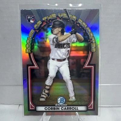 2023 Bowman - Rookie of the Year Favorites Corbin Carroll #ROYF-1 (RC) Refractor - Image 1 of 4