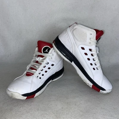 Zapatilla deportiva Jordan talla 10 Ol' School blanca gimnasio roja negra para hombre Foto 1 de 4