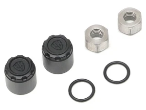 Boom Racing ProBuild Tappo centrale ruota in alluminio per mozzo XT6 con dado M5 (2) nero AT-BR - Foto 1 di 1