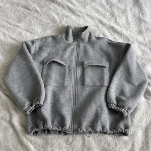 Madewell MWL Jacket Women S Gray Full Zip Utility Pocket Drawstring Outdoor - Picture 1 of 14
