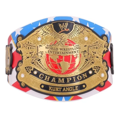 Cinturón Título Réplica Campeonato Indiscutible WWE Serie Signature Kurt Angle - Nuevo Foto 1 de 4