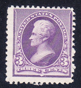 US Scott 221 old 3c Jackson small Banknote issue M/NH/OG CV $175 - Picture 1 of 1