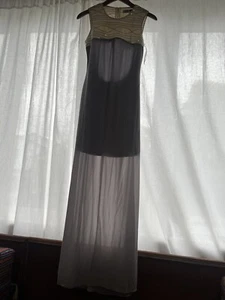 Nsha Fashion Maxi Dress Girls Sparkly High Quality Lines Dress - Size S  - Picture 1 of 11