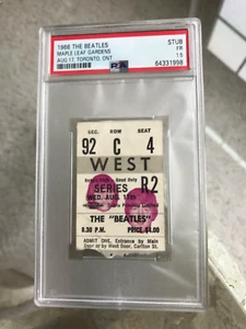 ⛅️🔥RARE VINTAGE BEATLES 1966 BEATLES TORONTO CONCERT TICKET STUB PSA 1.5!🔥🔥 - Picture 1 of 2