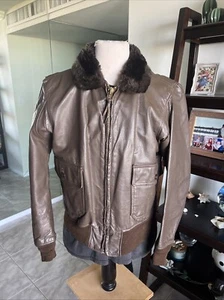 USMC 1971 Vietnam INTERMEDIATE TYPE G-1 Aviator FLIGHT JACKET Gr. 44 Lrg Schön! ✅ - Bild 1 von 15