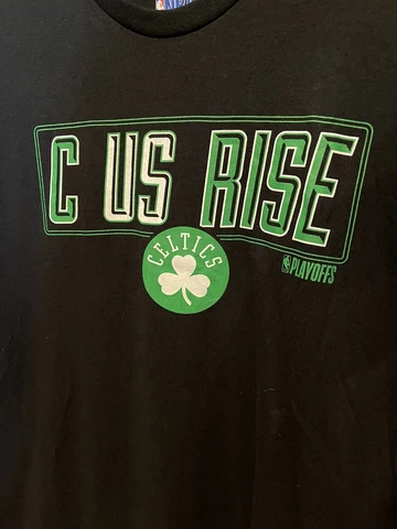 Nike Boston Celtics C Us Rise Black  Short Sleeve T-Shirt Men’s Adult Large Cover