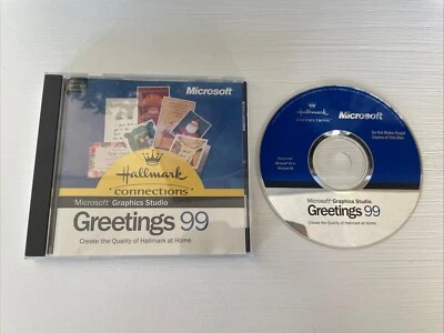  Microsoft Graphics Studio CD-ROM Greetings 99 windows software disk - Image 1 of 4