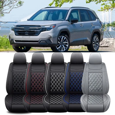 For Subaru Forester 1998-2024 Car Seat Cover Full Set PU Leather Cushion Deluxe — 第 1/4 张图片