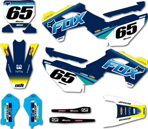 Custom Graphics Kit FOXY style decals fits Husqvarna TC 65 2024 2025 decals - Picture 1 of 3