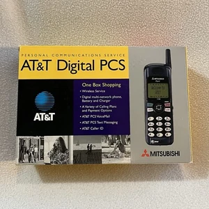 AT&T DIGITAL PCS MITSUBISHI T200 DIGITAL MULTI-NETWORK PHONE VINTAGE - NEU - Bild 1 von 9